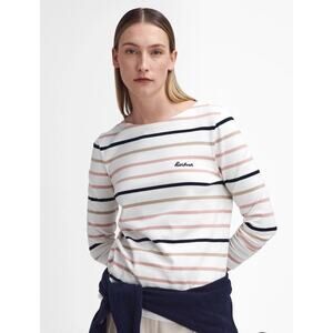 BARBOUR HAWKINS TOP - CLOUD STRIPE, Size 4